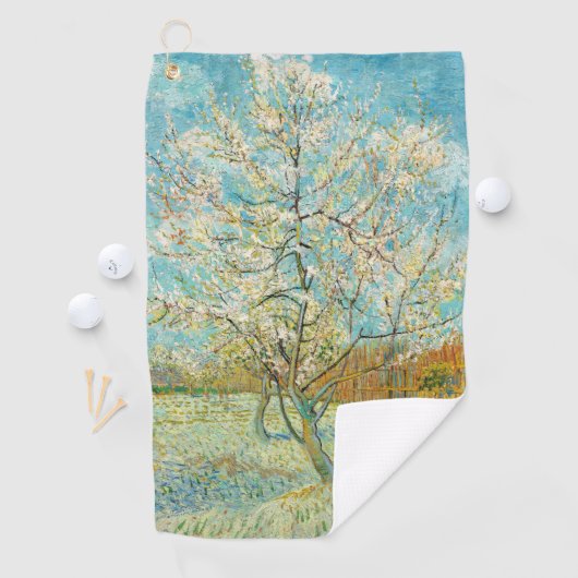 Vincent van Gogh - Pink Peach Tree in Blossom Golfhandtuch (Insitu)