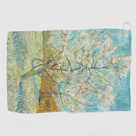 Vincent van Gogh - Pink Peach Tree in Blossom Golfhandtuch (Horizontal)