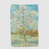 Vincent van Gogh - Pink Peach Tree in Blossom Golfhandtuch (Vorderseite)