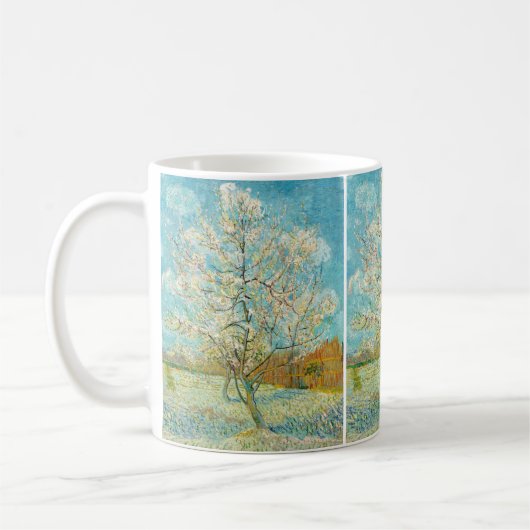 Vincent van Gogh - Pink Peach Tree in Blossom Kaffeetasse (Links)