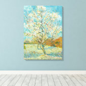 Vincent van Gogh - Pink Peach Tree in Blossom Leinwanddruck (Insitu (Holzboden))