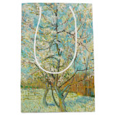 Vincent van Gogh - Pink Peach Tree in Blossom Mittlere Geschenktüte (Vorderseite)