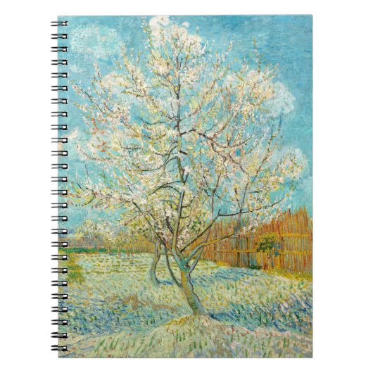 Vincent van Gogh - Pink Peach Tree in Blossom Notizblock (Vorderseite)