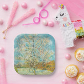 Vincent van Gogh - Pink Peach Tree in Blossom Pappteller (Party)