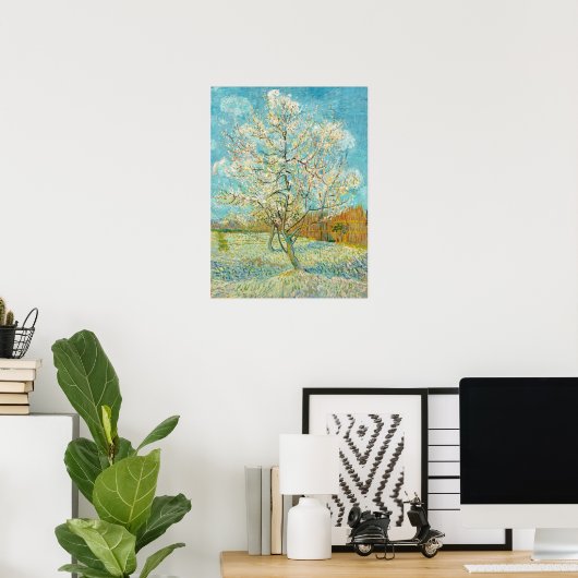 Vincent van Gogh - Pink Peach Tree in Blossom Poster (Heimbüro)