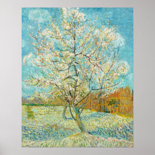 Vincent van Gogh - Pink Peach Tree in Blossom Poster
