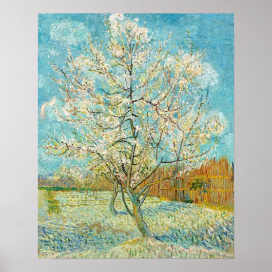 Vincent van Gogh - Pink Peach Tree in Blossom Poster (Vorne)
