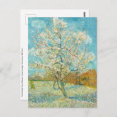 Vincent van Gogh - Pink Peach Tree in Blossom Postkarte (Vorne/Hinten)
