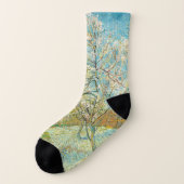 Vincent van Gogh - Pink Peach Tree in Blossom Socken (Links - Außen)