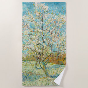 Vincent van Gogh - Pink Peach Tree in Blossom Strandtuch
