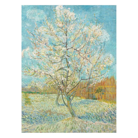 Vincent van Gogh - Pink Peach Tree in Blossom Tischdecke (Vorderseite)