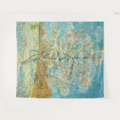 Vincent van Gogh - Pink Peach Tree in Blossom Wandteppich (Vorderseite (Horizontal))