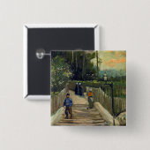 Vincent van Gogh - Piste in Montmartre Button (Vorne & Hinten)