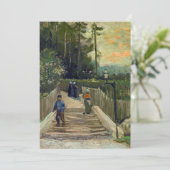 Vincent van Gogh - Piste in Montmartre Einladung (Stehend Vorderseite)