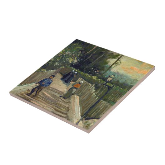 Vincent van Gogh - Piste in Montmartre Fliese (Seite)