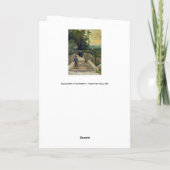 Vincent van Gogh - Piste in Montmartre Karte (Rückseite)