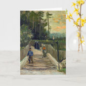 Vincent van Gogh - Piste in Montmartre Karte (Gelbe Blume)