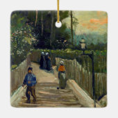 Vincent van Gogh - Piste in Montmartre Keramikornament (Rückseite)