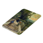 Vincent van Gogh - Piste in Montmartre Magnet (Linke Seite)