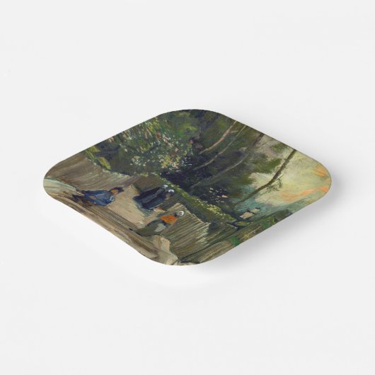 Vincent van Gogh - Piste in Montmartre Pappteller (Gewinkelt)