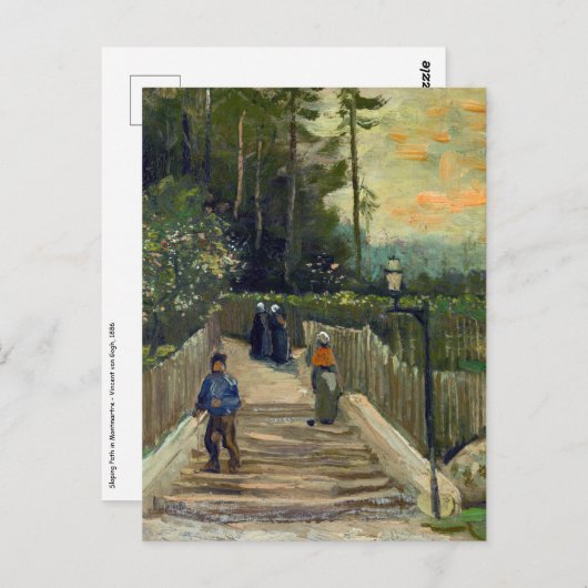 Vincent van Gogh - Piste in Montmartre Postkarte (Vorne/Hinten)