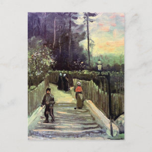 Vincent Van Gogh - Piste in Montmartre Postkarte