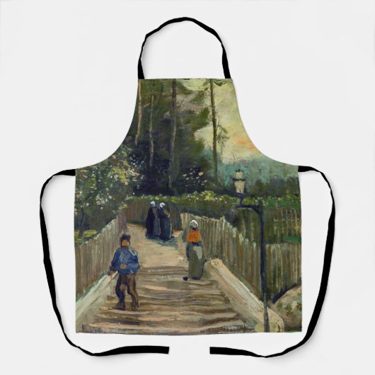 Vincent van Gogh - Piste in Montmartre Schürze (Vorderseite)