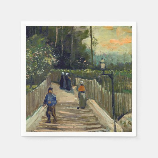 Vincent van Gogh - Piste in Montmartre Serviette (Vorderseite)