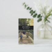 Vincent van Gogh - Piste in Montmartre Visitenkarte (Stehend Vorderseite)