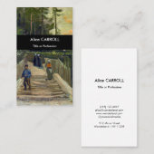 Vincent van Gogh - Piste in Montmartre Visitenkarte (Vorne/Hinten)