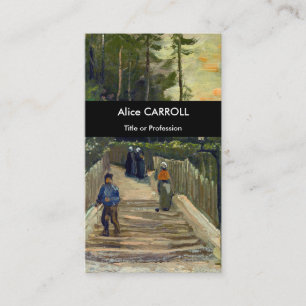 Vincent van Gogh - Piste in Montmartre Visitenkarte