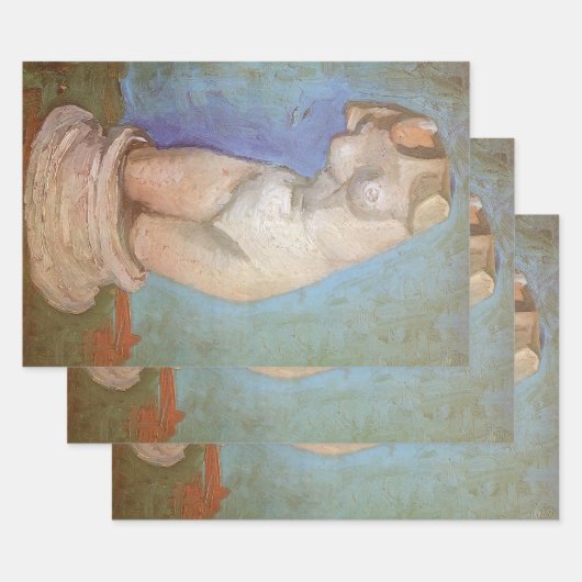 Vincent van Gogh - Plaster Statuette Female Torso Geschenkpapier Set (Set)