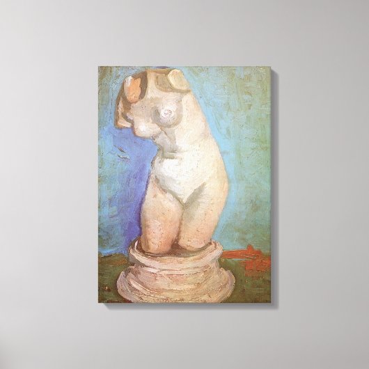 Vincent van Gogh - Plaster Statuette Female Torso Leinwanddruck (Vorderseite)