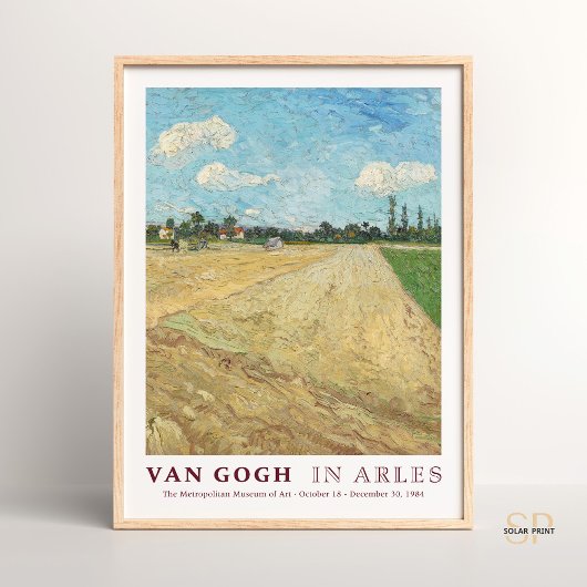 Vincent van Gogh Plowed Fields Kunstdruckerei Vint Poster