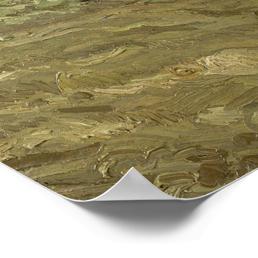 Vincent van Gogh - Plowed Fields Poster (Ecke)