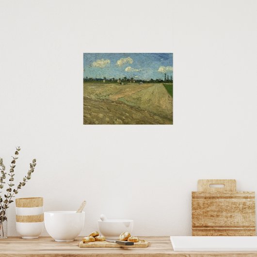 Vincent van Gogh - Plowed Fields Poster (Küche)