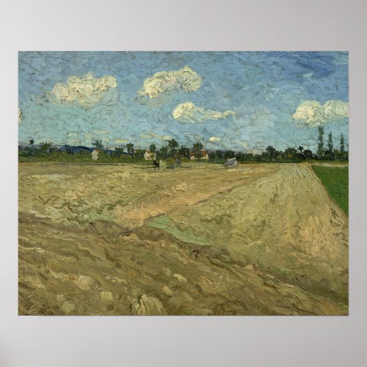 Vincent van Gogh - Plowed Fields Poster (Vorne)
