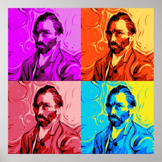 Vincent Van Gogh Pop Art Art Poster (Vorne)