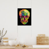 Vincent Van Gogh - Pop Art Halloween Skull Poster (Küche)