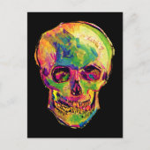 Vincent Van Gogh - Pop Art Halloween Skull Postkarte (Vorderseite)