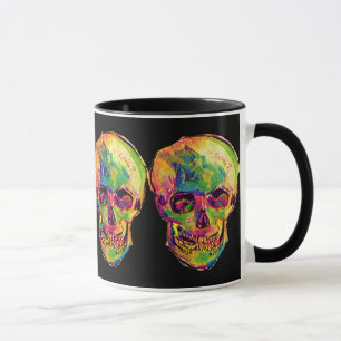 Vincent Van Gogh - Pop Art Halloween Totenkopf Tasse