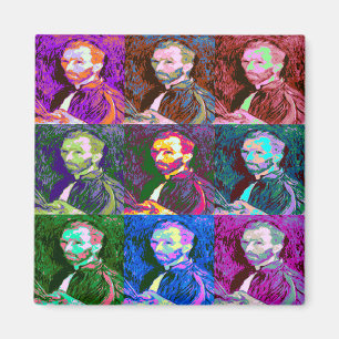 Vincent van Gogh Pop Art Magnet
