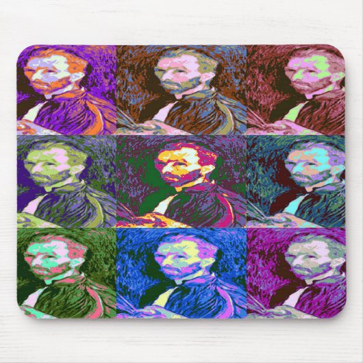 Vincent van Gogh Pop Art Mousepad (Vorne)