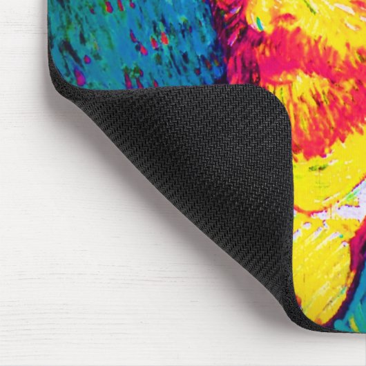 Vincent Van Gogh - Pop Art Self Portrait with Hat Mousepad (Ecke)