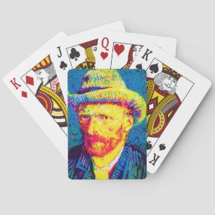 Vincent Van Gogh - Pop Art Self Portrait with Hat Spielkarten