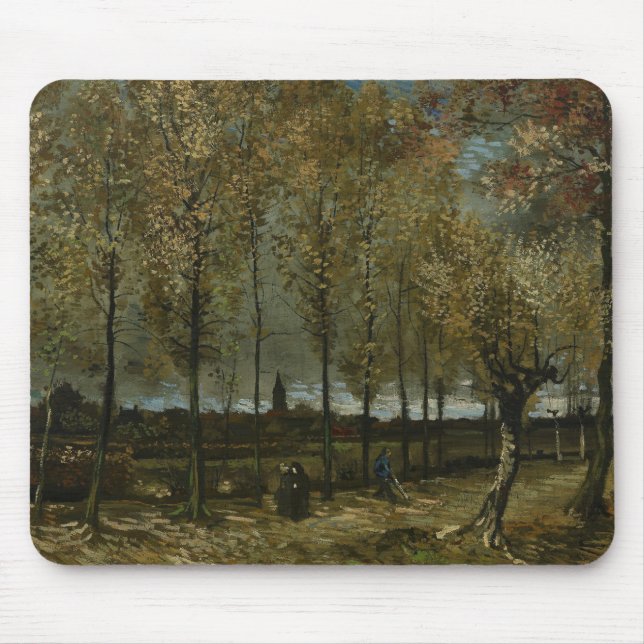 Vincent van Gogh - Poplars bei Nuenen Mousepad (Vorne)