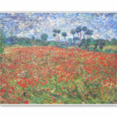 Vincent van Gogh - Poppy Field Aufkleber (Vorderseite)