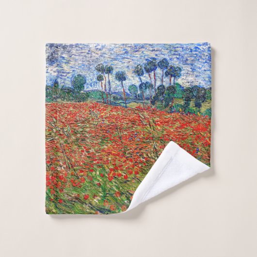 Vincent van Gogh - Poppy Field Badhandtuch Set (Waschlappen)