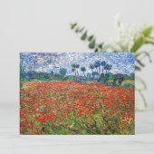 Vincent van Gogh - Poppy Field Dankeskarte (Stehend Vorderseite)