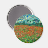 Vincent Van Gogh Poppy Field Fine Art Magnet (Vorderseite/Rückseite)